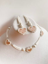 Load image into Gallery viewer, PRE-ORDER Wide/Pink Hearts + Dentalium Set
